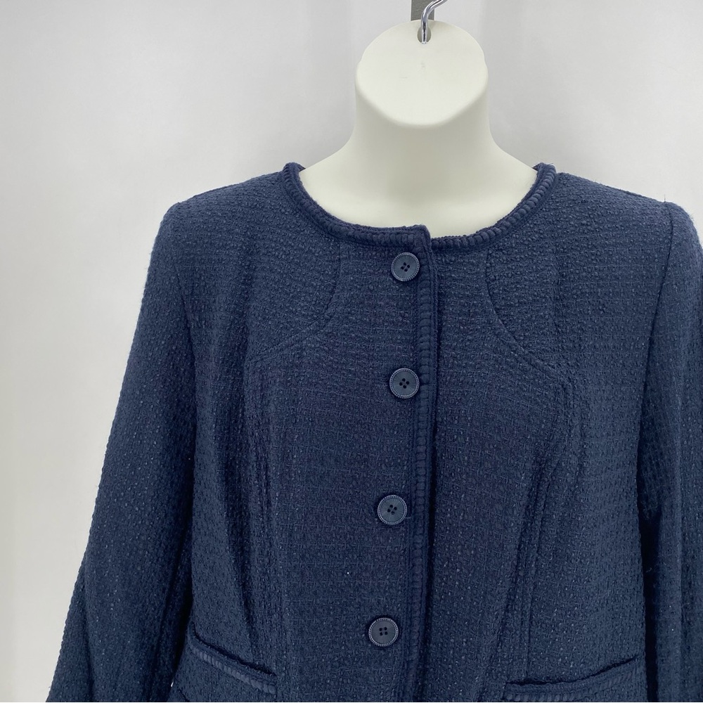 Pendleton Navy Blue Tweed Jacket - image 4